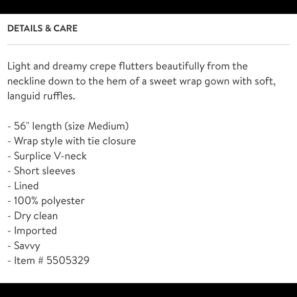 WAYF Ruffle Wrap Gown- Coral Rose Tea - Picture 6 of 6